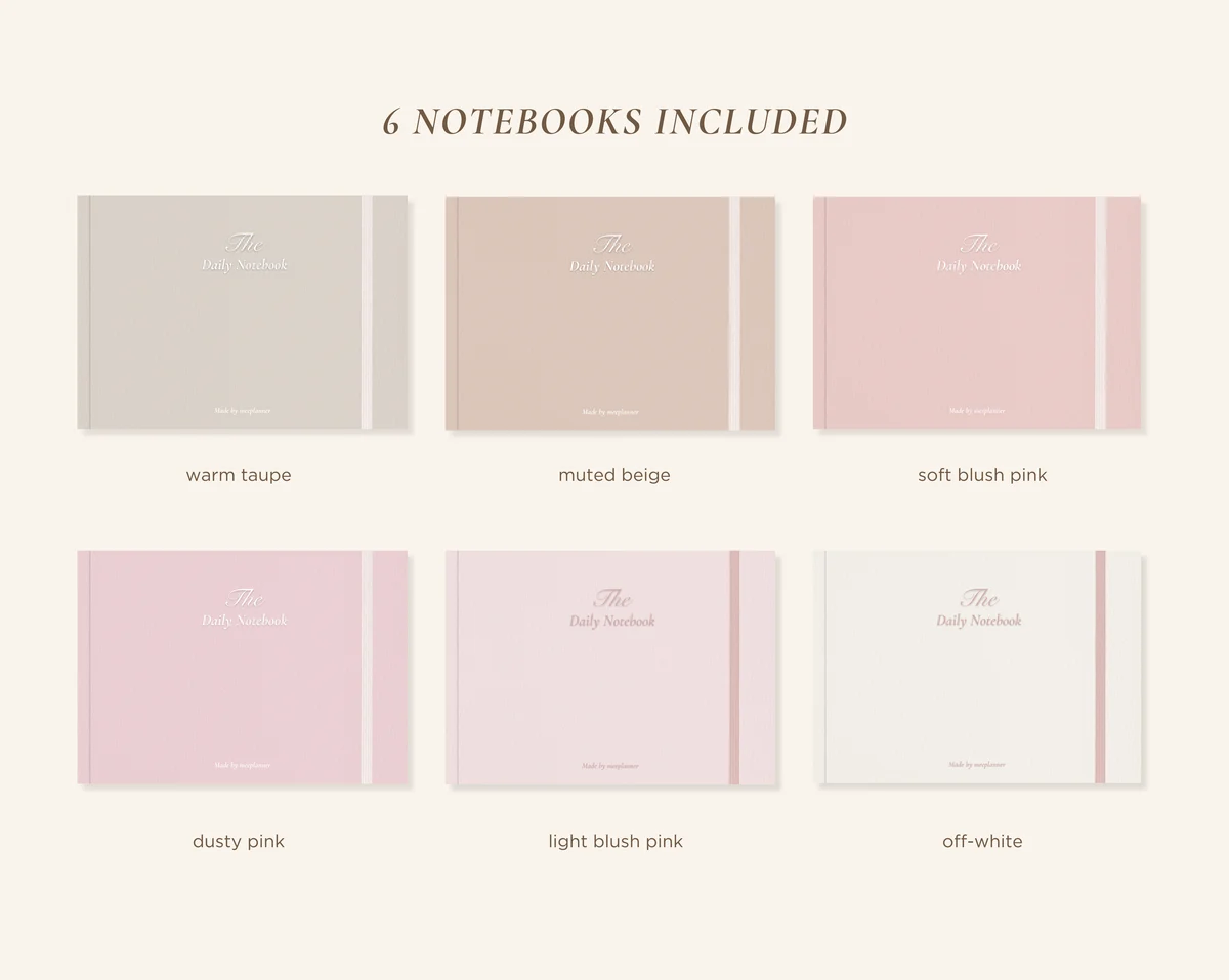 12 Subject Digital Notebooks | Bundle Landscape & Portrait | 6 Soft Colors — image 3