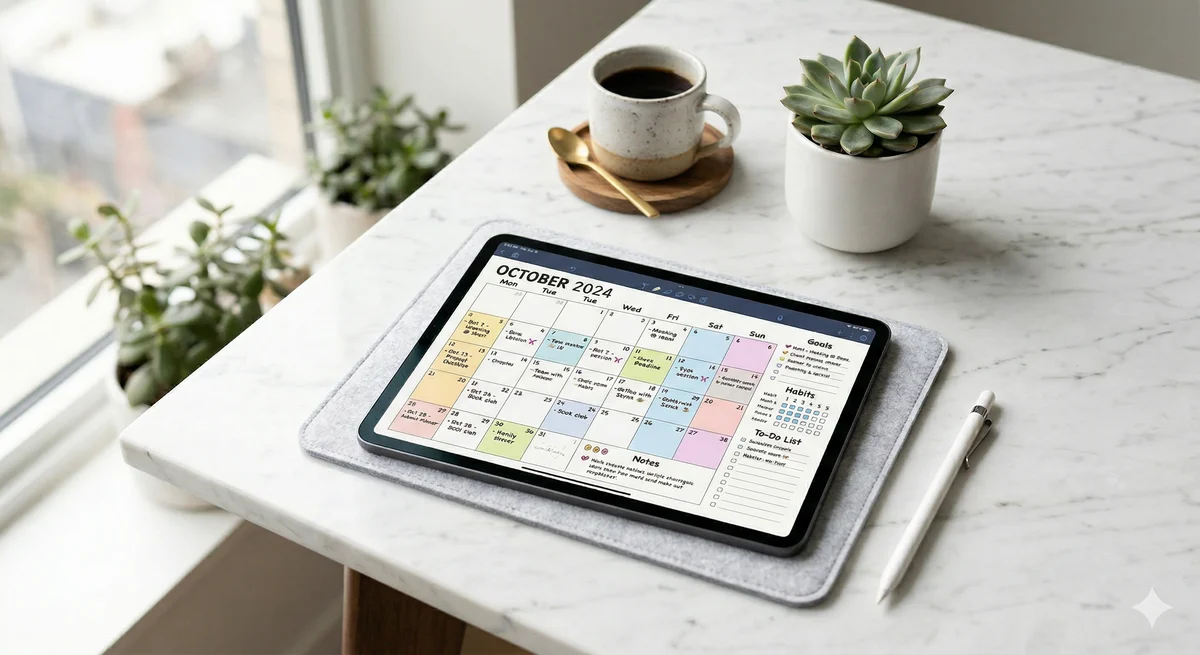 12 Subject Digital Notebooks | Bundle Landscape & Portrait | 6 Soft Colors — image 11