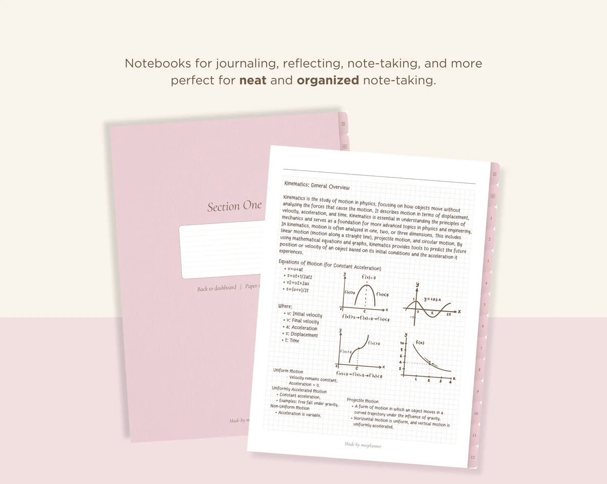 12 Subject Digital Notebooks | Portrait | 6 Soft Colors — image 6
