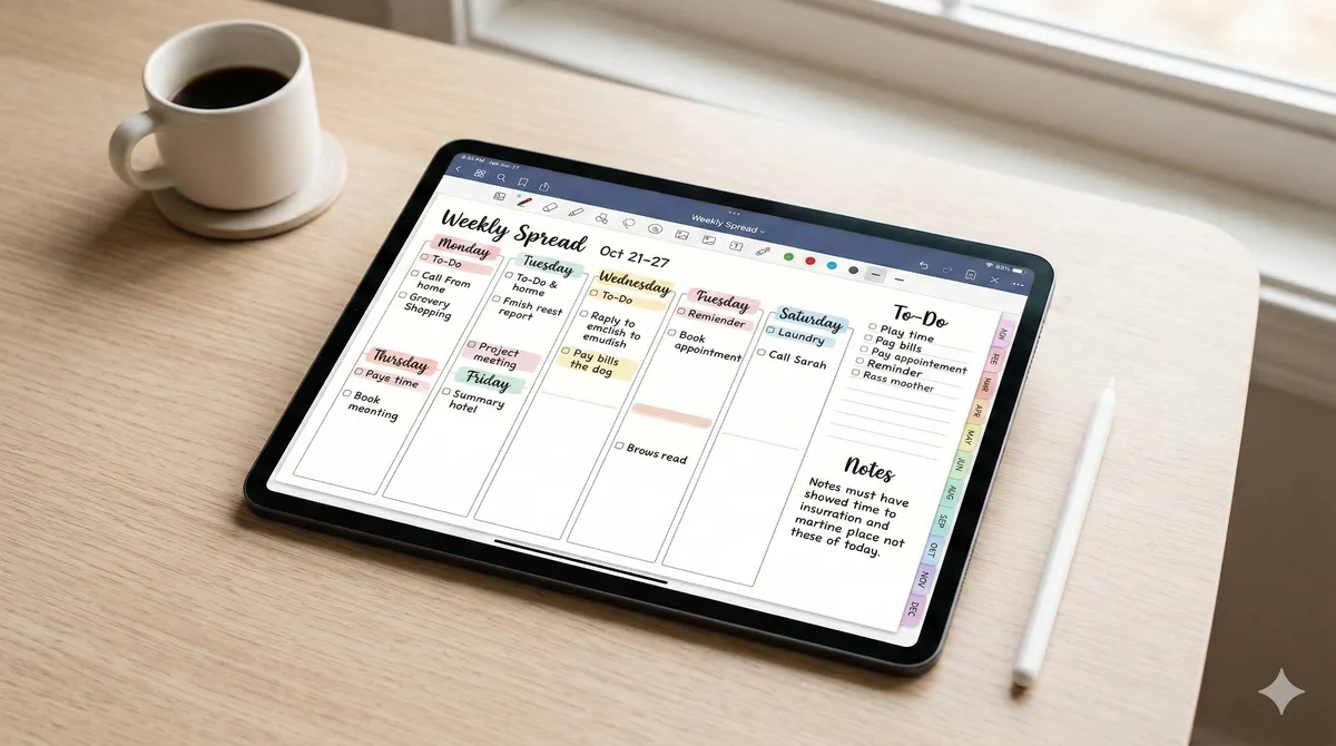 12 Subject Digital Notebooks | Landscape | 6 Soft Colors — image 5