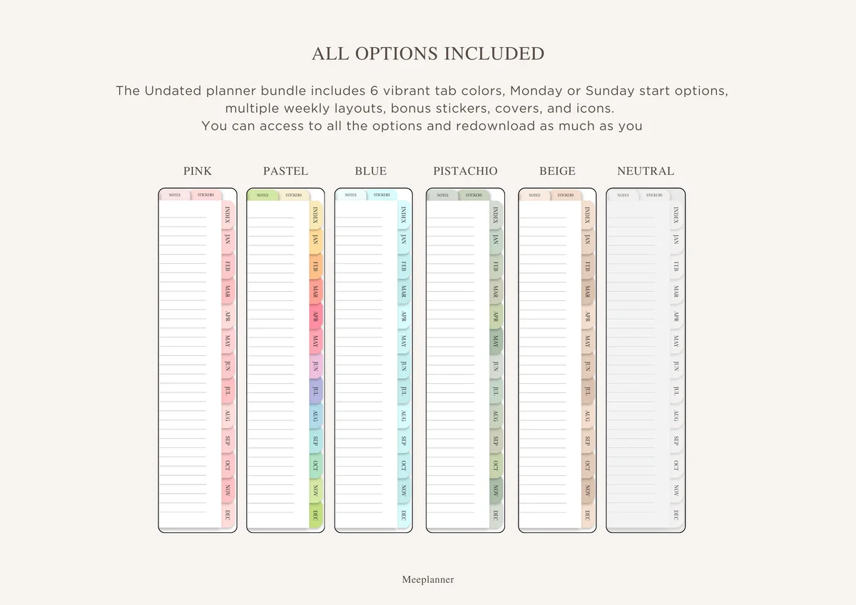 Undated Premium Planner | Bundle — image 2