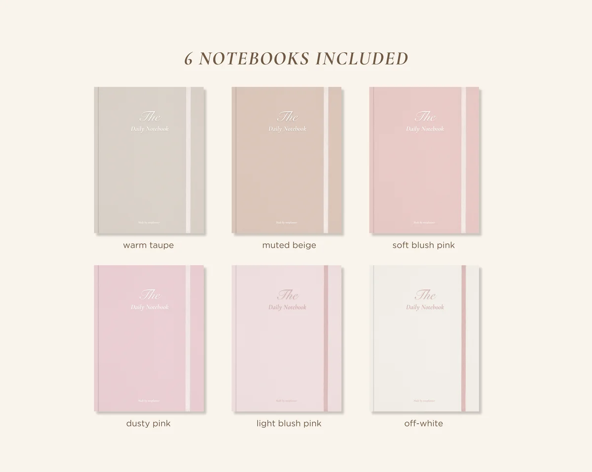 12 Subject Digital Notebooks | Bundle Landscape & Portrait | 6 Soft Colors — image 2