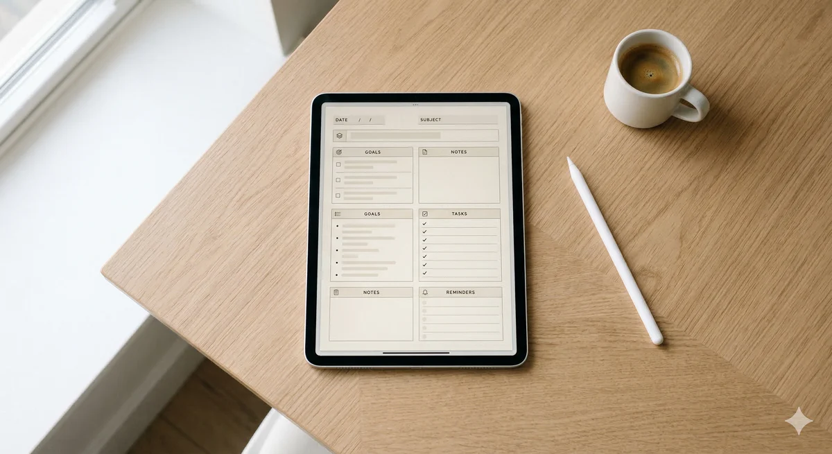 Digital Notebook - Dark Mode